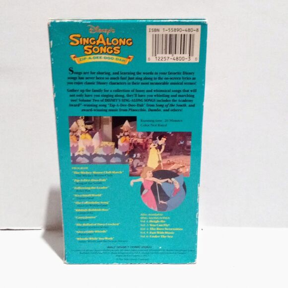 Disneys Sing Along Songs-Song of the South: Zip-A-Dee-Doo-Dah VHS-Vol 2-Rental - Picture 3 of 8
